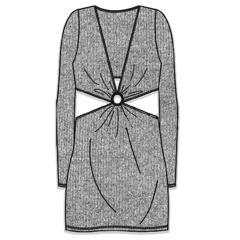 Ribbed dress